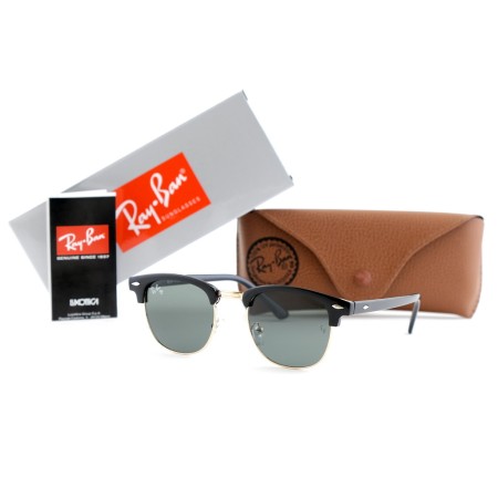 Солнцезащитные очки Ray Ban Clubmasters (Клабмастеры) 3016-52-20-141-black