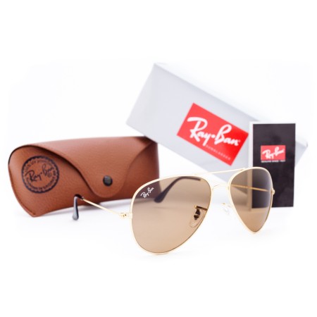 Солнцезащитные очки Ray Ban Aviator (Авиаторы-капли) 3025br-g