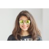 Сонцезахисні окуляри Ray Ban Round metal (Круглі) 3447lime-silver