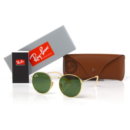 Сонцезахисні окуляри Ray Ban Round metal (Круглі) 3447-green-g