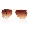 Солнцезащитные очки Ray Ban Aviator (Авиаторы-капли) 3026brown-gold