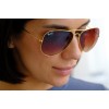 Сонцезахисні окуляри Ray Ban Aviator (Авіатори-каплі) 3026brown-gold