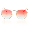 Солнцезащитные очки Ray Ban Round metal (Круглые) 3447orange-silver