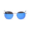 Сонцезахисні окуляри Ray Ban Round metal (Круглі) 6002-blue