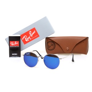 Ray Ban Round metal (Круглые) 6002-blue