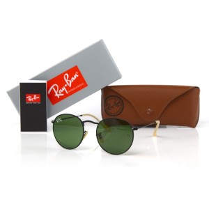 Ray Ban Round metal (Круглые) 3447-green-b